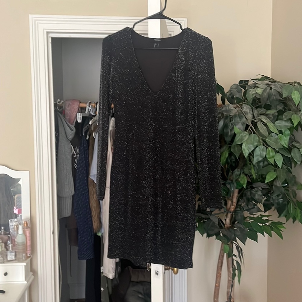 Sparkly black dress